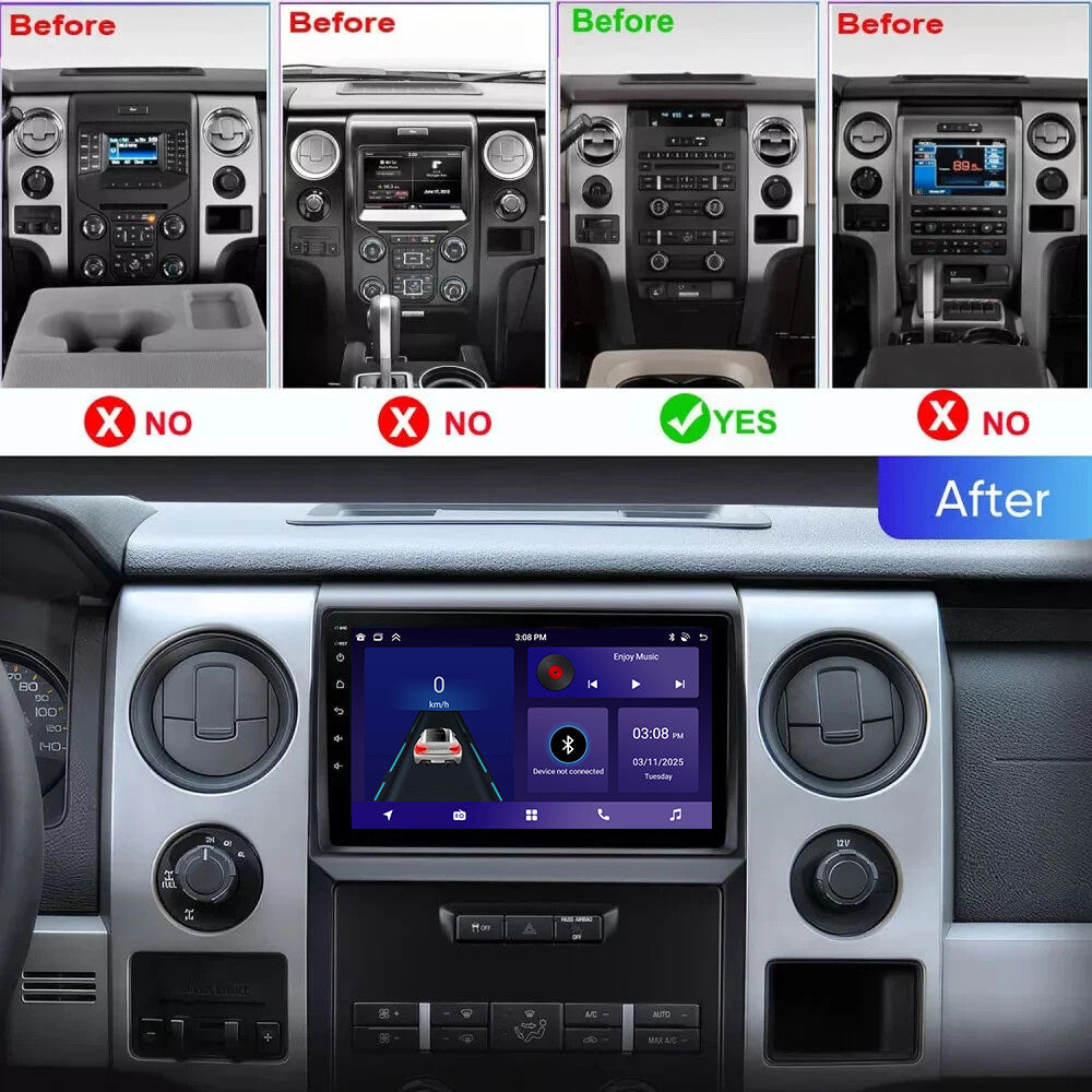 for Ford F-150 2009-2012 7 Android Auto Carplay Car Radio Stereo GPS Navi 2+32G
