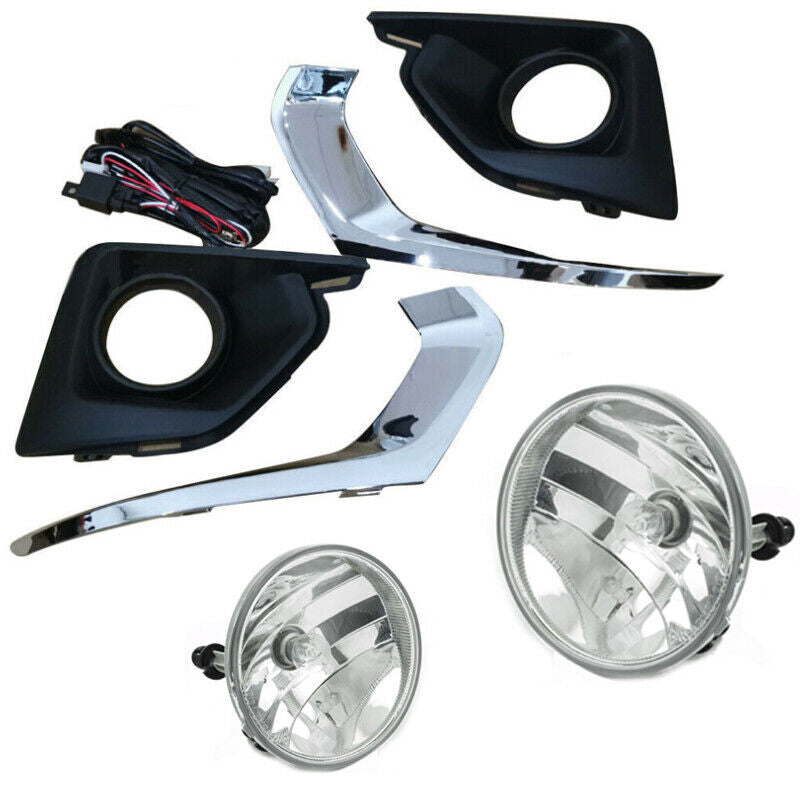 The driver's headlight kit (left) and fog lights (right) are compatible with 2018 and 2019 for Chevrolet Traverse models.