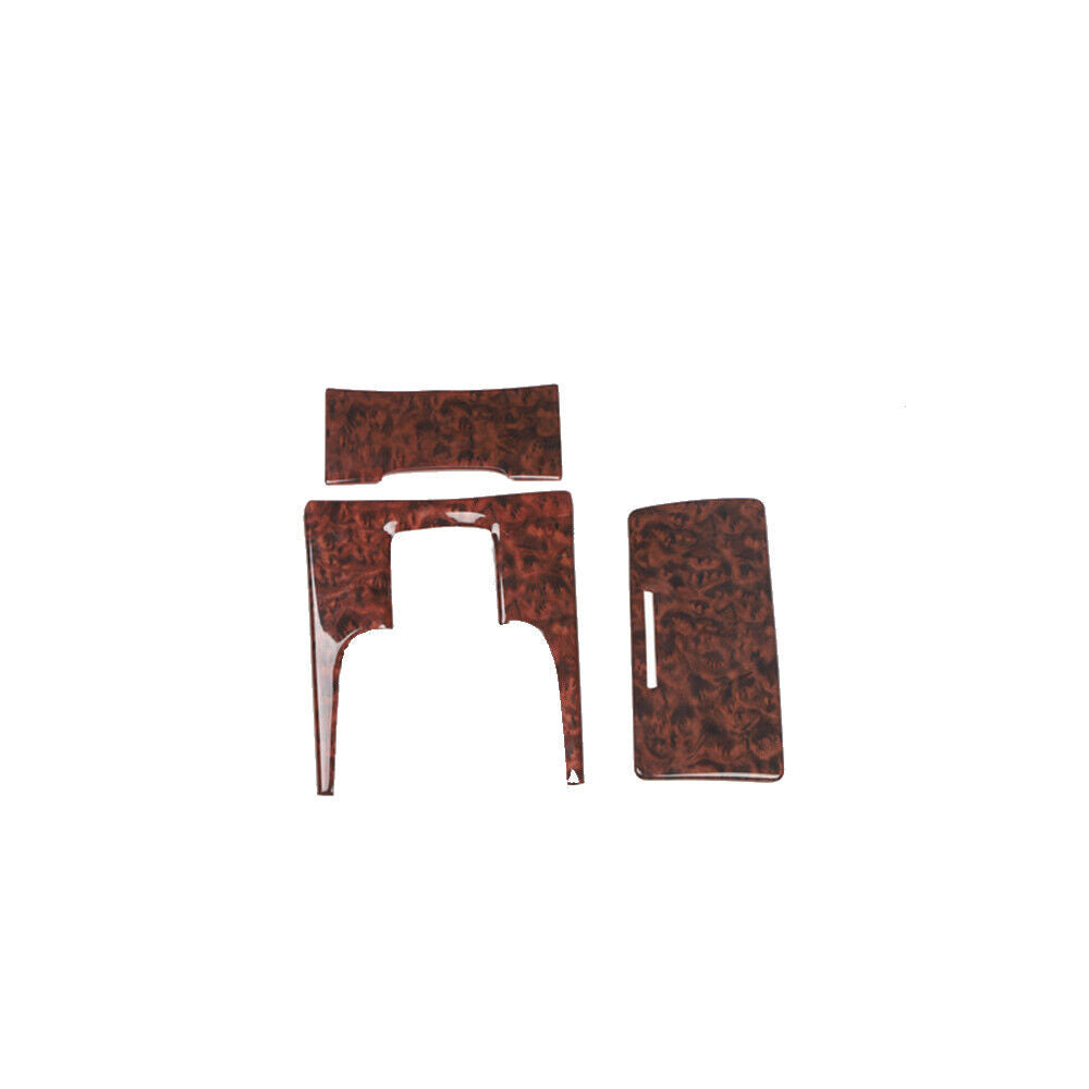 Car Middle Console Gear Shift Panel Trim Fit for Cadillac XTS 2013-17 Brown Wood