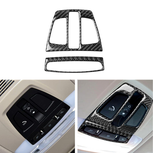 Carbon Fiber Reading Light Panel Frame Trim Cover for BMW F20 F30 F34 F32 X5