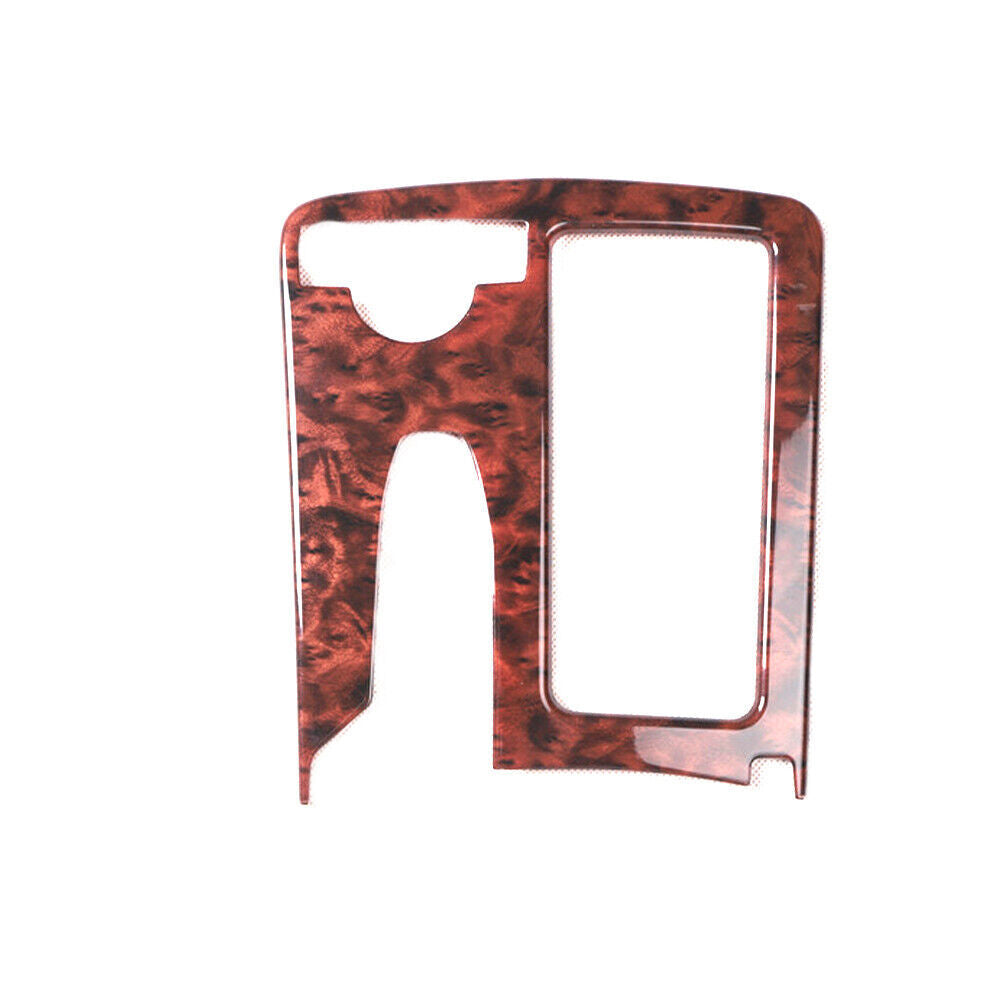 Middle Console Gear Shift Panel Trim for Mercedes-Benz C-Class 11-13 Brown Wood
