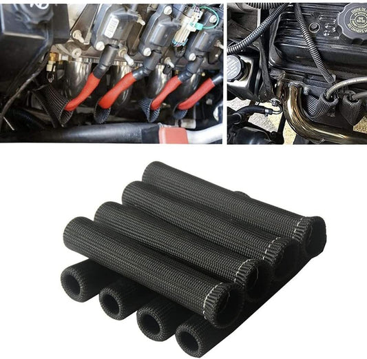 Spark plug thread shoe heat insulation protection sleeve 2500 degree heat shield packaging