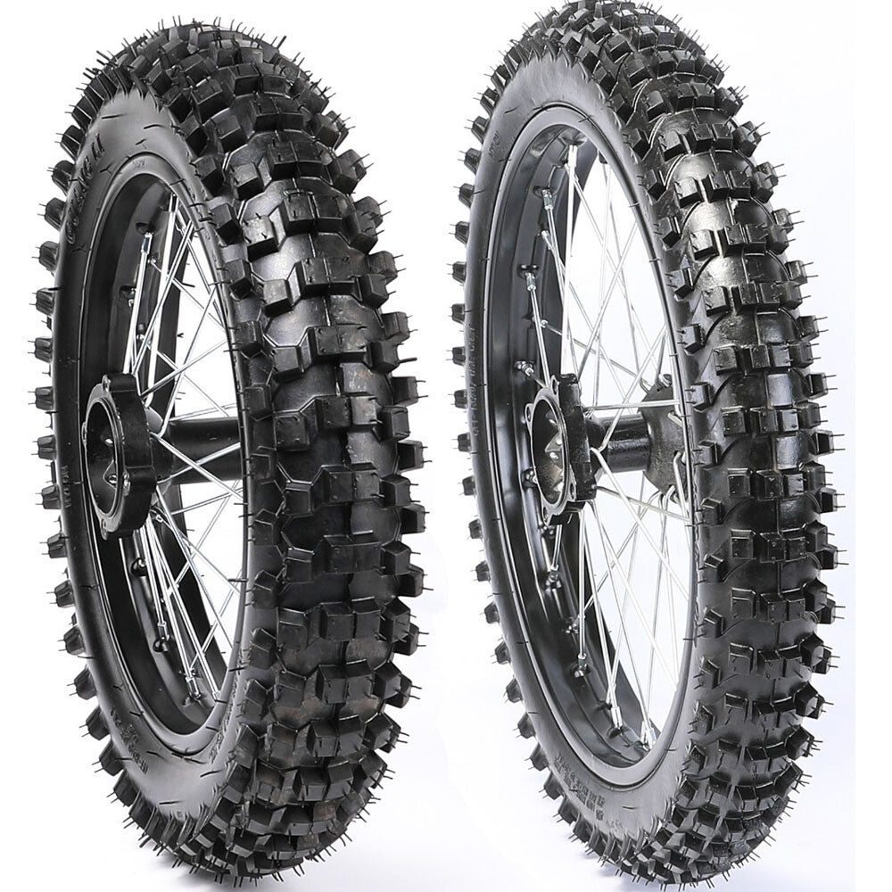 70/100-17 inch front + 90/100-14 inch rear rim tire grooves for Apollo 110 bicycle (125cc/150cc).