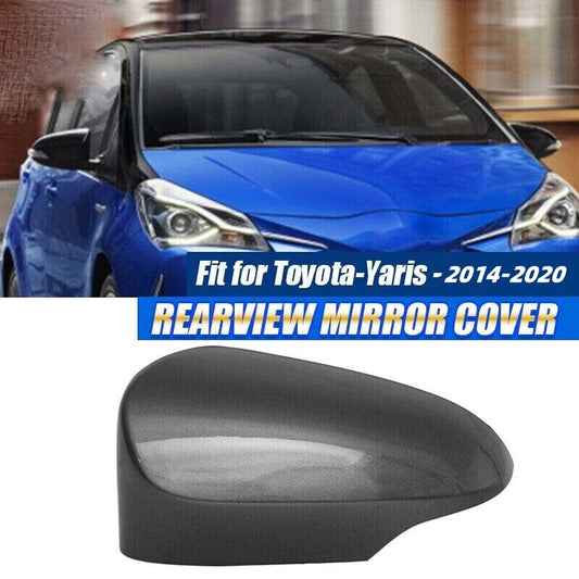 Left Side Fit for Toyota Yaris 2014-20 Grey Wing Rear Mirror Cover Cap