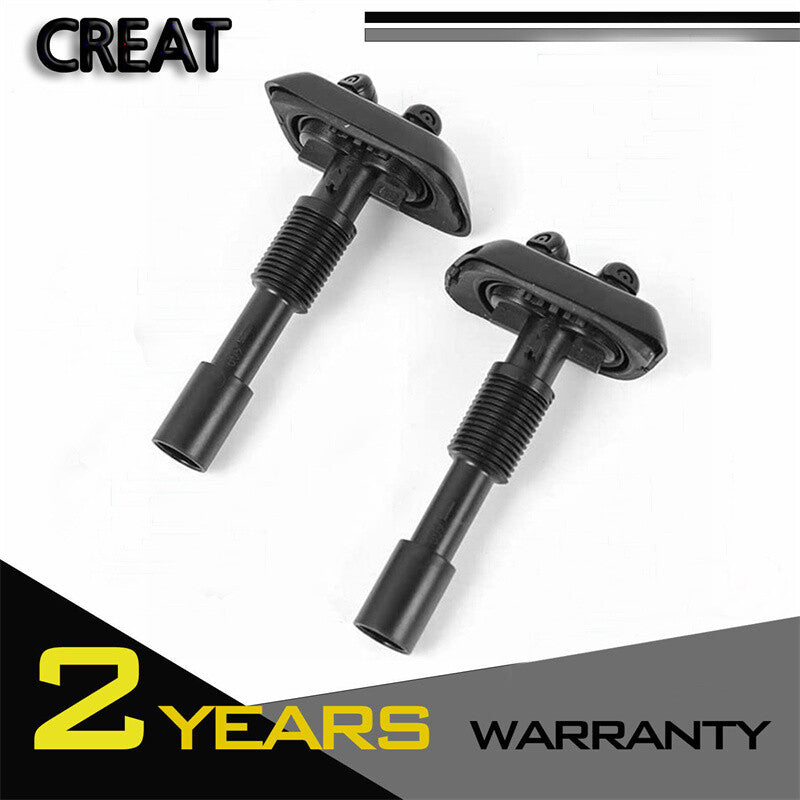 1 pair of new left and right black headlight washer nozzles suitable for 740iL 750iL for BMW E38