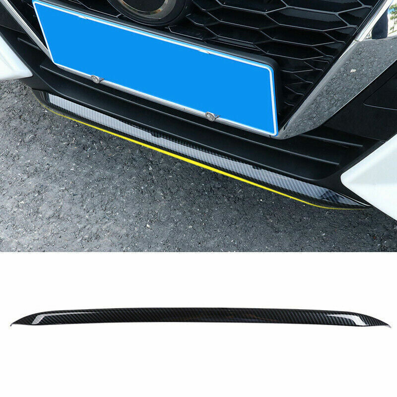 Carbon Front Bumper Lower Strip Guard Trim ABS for Nissan Sentra Sylphy 2020-23