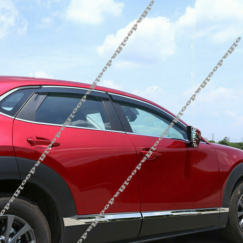 for mazda CX-30 2020-2024 Side Window Wind Visors Sun Rain Guard Vent Deflectors