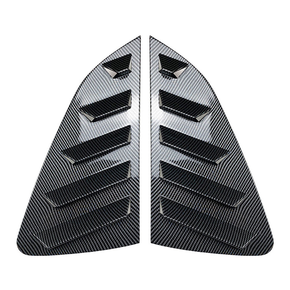 Heck Seitenfenster Lamellenffnung Trim Abdeckung f¨¹r for VW Polo MK6 18+ Kohlefaser