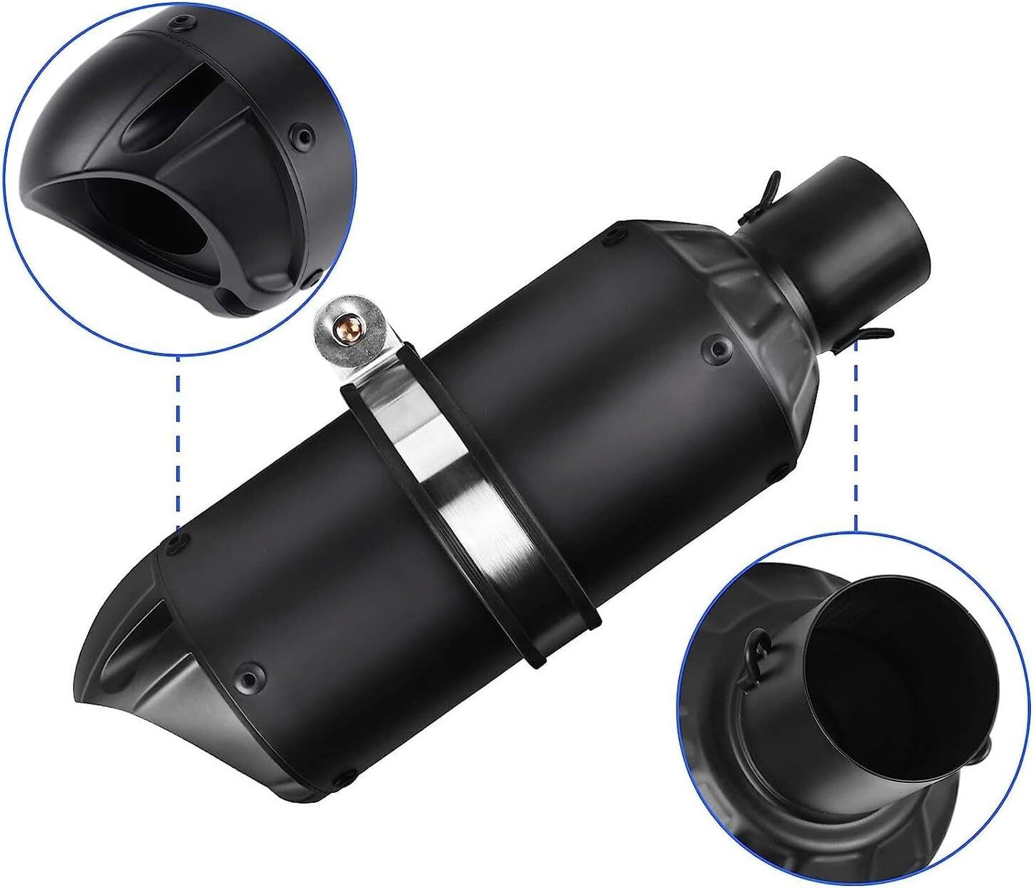 Universal 1.5-2 Slip on Motorcycles Exhaust Mufflers  ATV Dirt Street Bike
