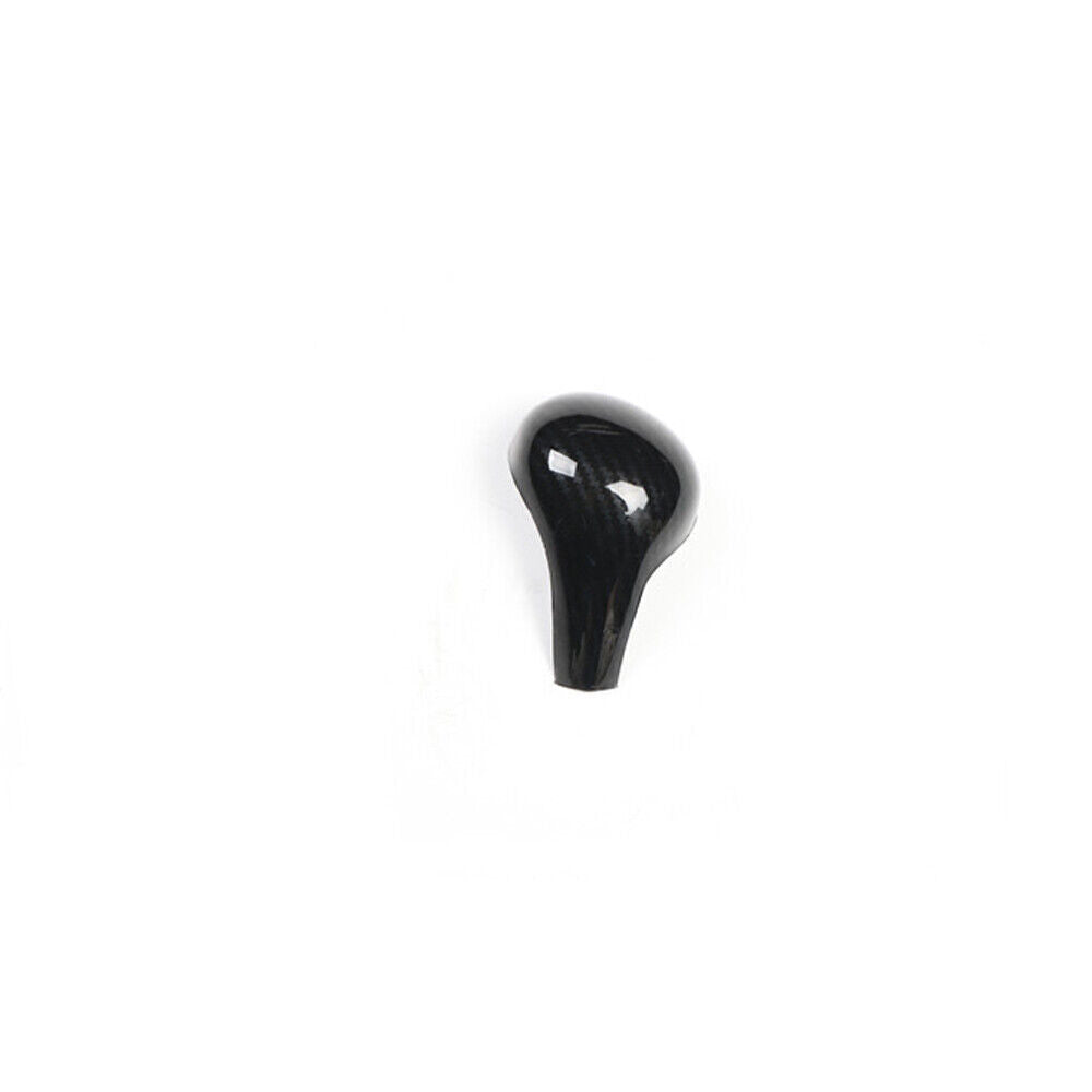 Car Inner Gear Shift Knob Head Cover Trim Fit for Audi A6L 05-2011 Carbon Fiber