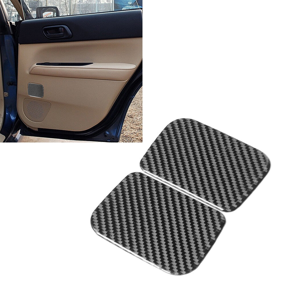 Carbon fiber rear door Astray bracket cover trim suitable for Subaru Forester 2005 - 08