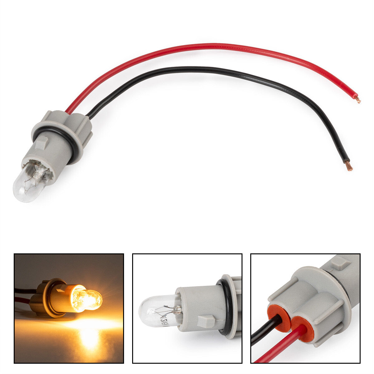 2X Side Marker Lamp Light Bulb Socket Wire Harness for Mercedes CL-CLass W215