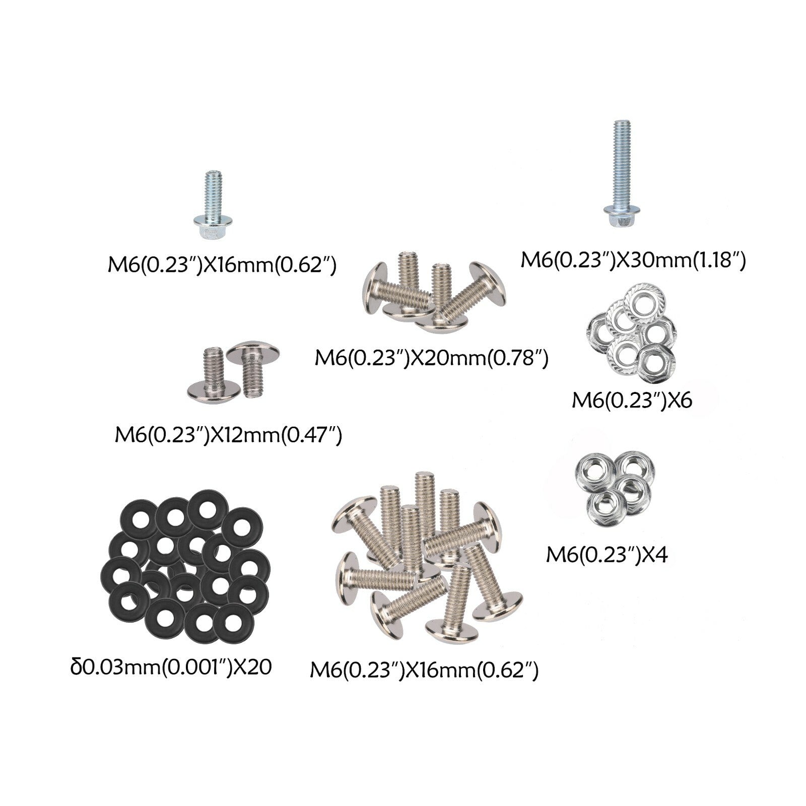 Plastic body bolt kit, for seat , fuel tank, scream kit for KLX110, KX65, DRZ110, RM65, BBR
