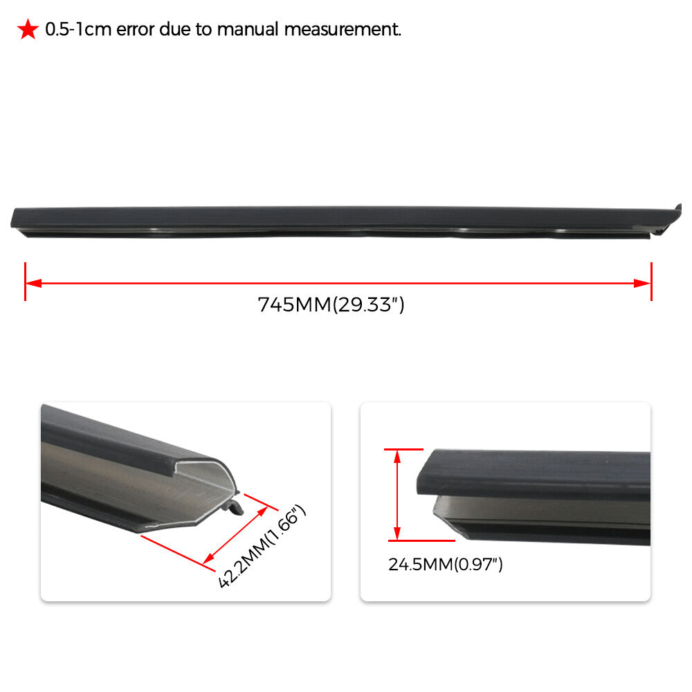 For 1999-2011 for Ford Ranger LH+RH Window Seal Belt Weatherstrip Molding Trim