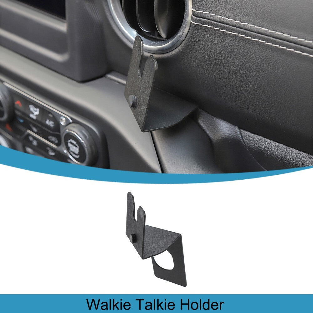 Walkie Talkie Mount Bracket Phone Holder Stand for Jeep for Wrangler JL 2018-2023