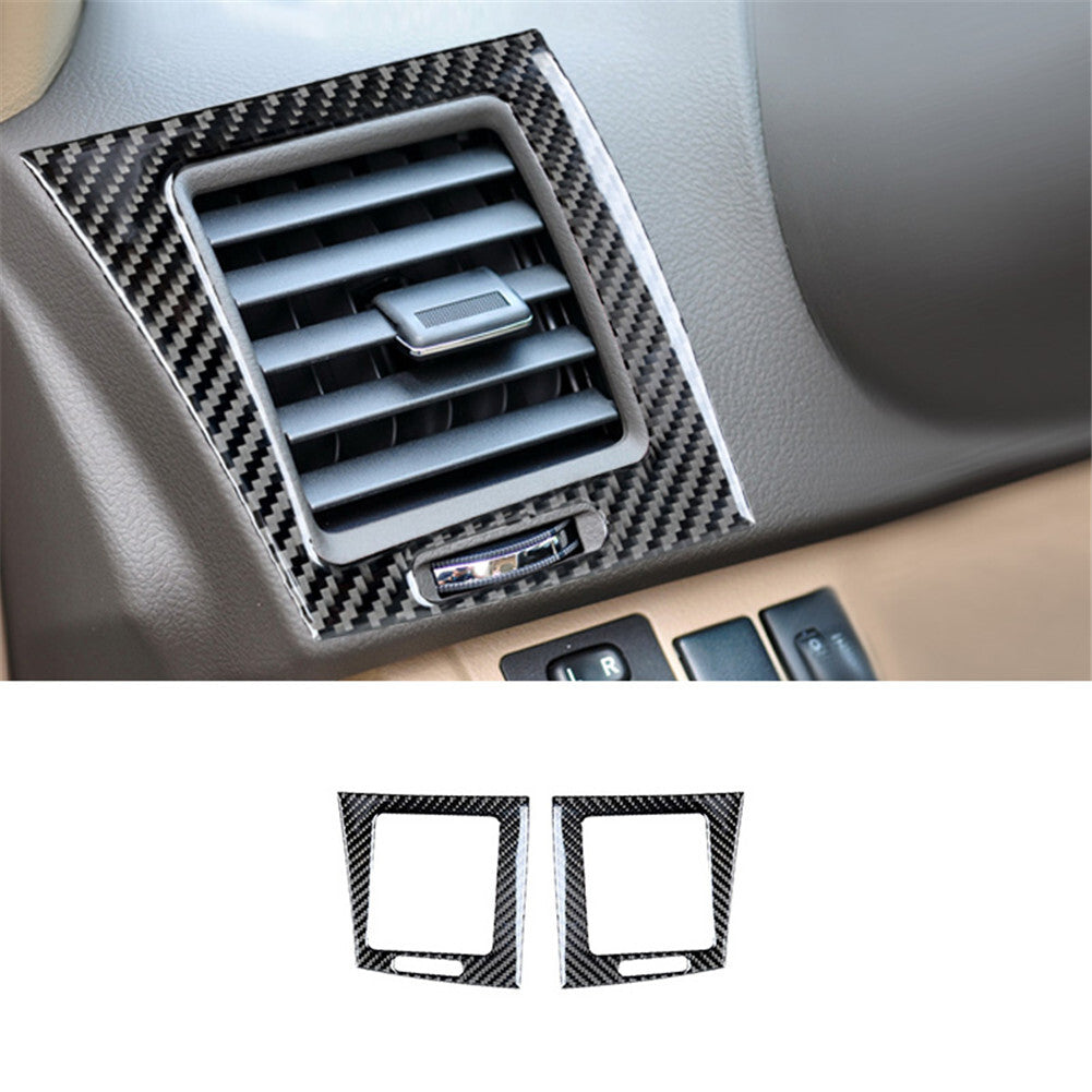 Carbon Fiber Center Control Side Air Outlet Trim for Toyota Highlander 2008-2013