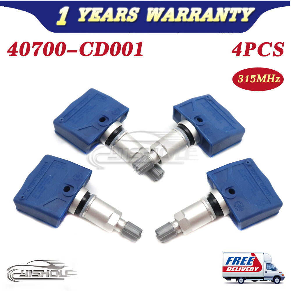 4pcs for NISSAN 350Z for INFINITI FX35 FX45 US 40700-CD001 TPMS Tire Pressure Sensor