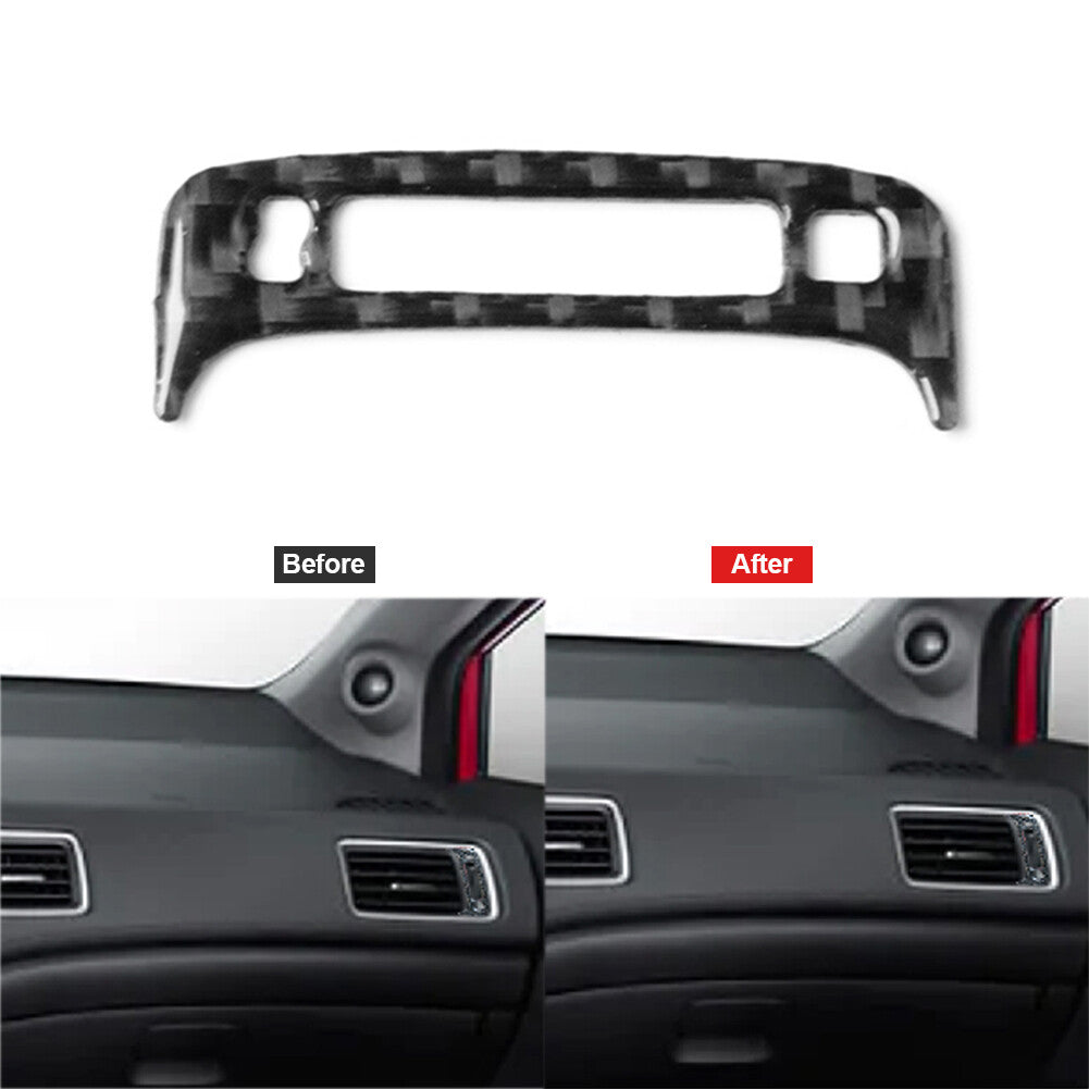 Carbon Fiber for Co -pilot Vent Outlet Trim Cover for Honda for Civic Coupe 2013-2015