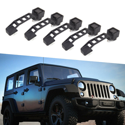 For 2007-2017 2016 15 for Jeep for Wrangler JK 5x Black ABS Exterior Door Handles Set