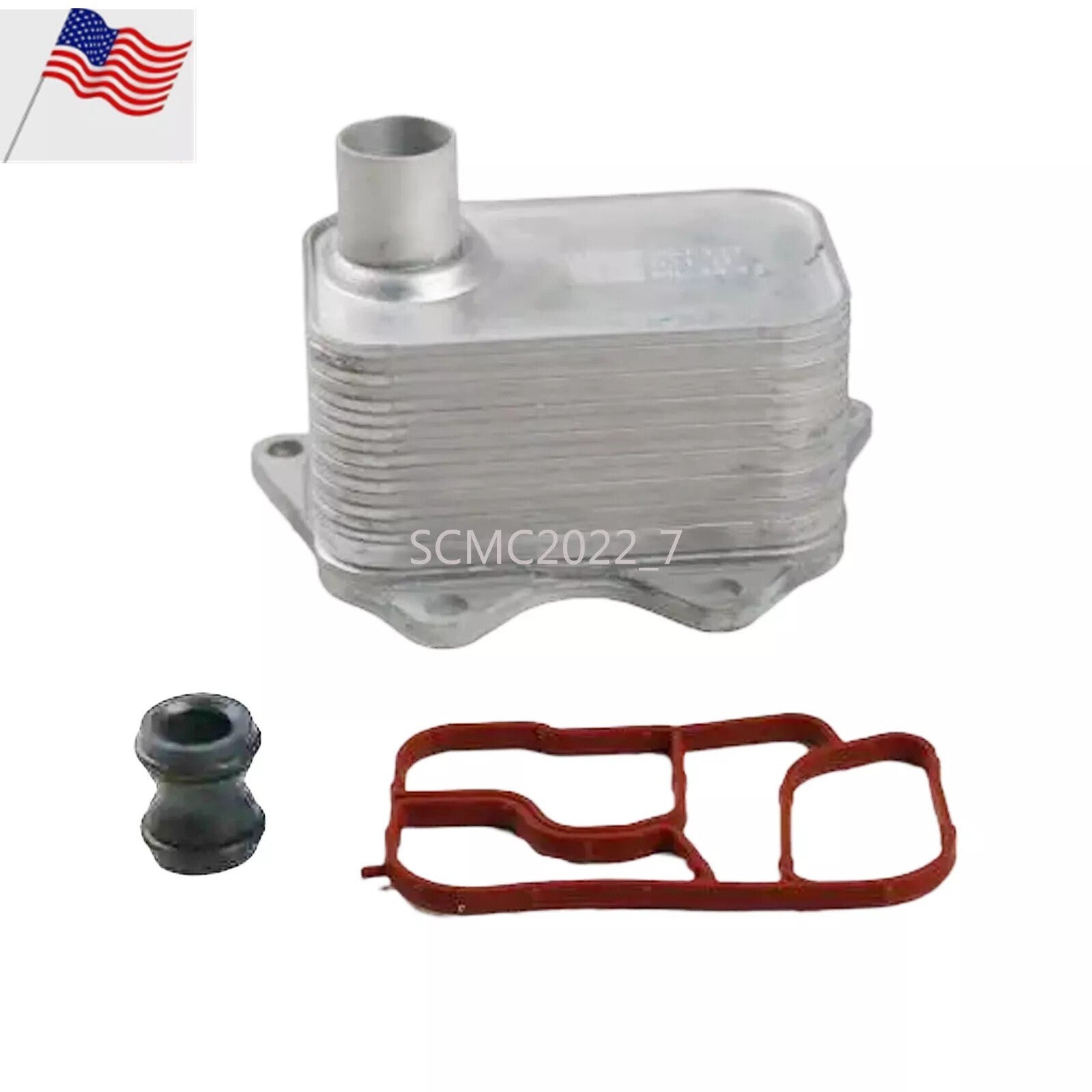 Engine Oil Cooler+Gasket Fit for VW for Golf for Jetta for Passat for AUDI A5 A6 Q5 06J117021D