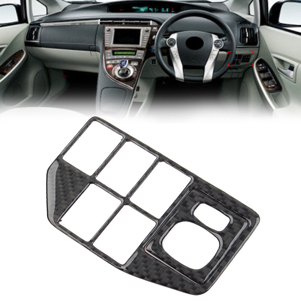 RHD Car Headlight Lamp Switch Button Trim Frame Cover for Toyota Prius 2012-2015