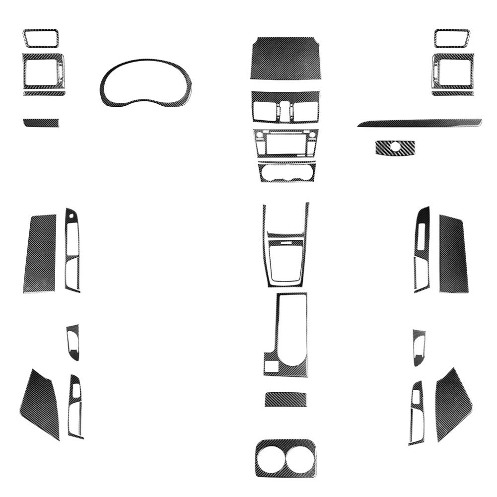 Carbon Fiber Full Set Interior Cover Trim Kit Fit for Subaru WRX STI 2015-2021