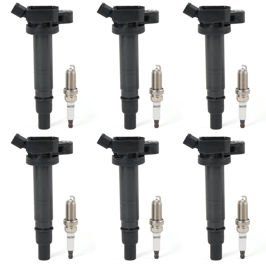6PCS Ignition Coil  Iridium Spark Plugs for Toyota Tacoma 4Runner 4.0L UF495