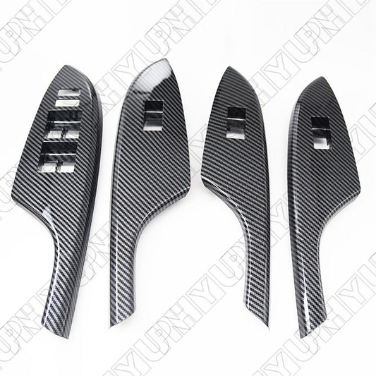 4Pcs Door Window Switch Trim Cover Bezel Panel For 2006-2013 for Toyota for Corolla LHD