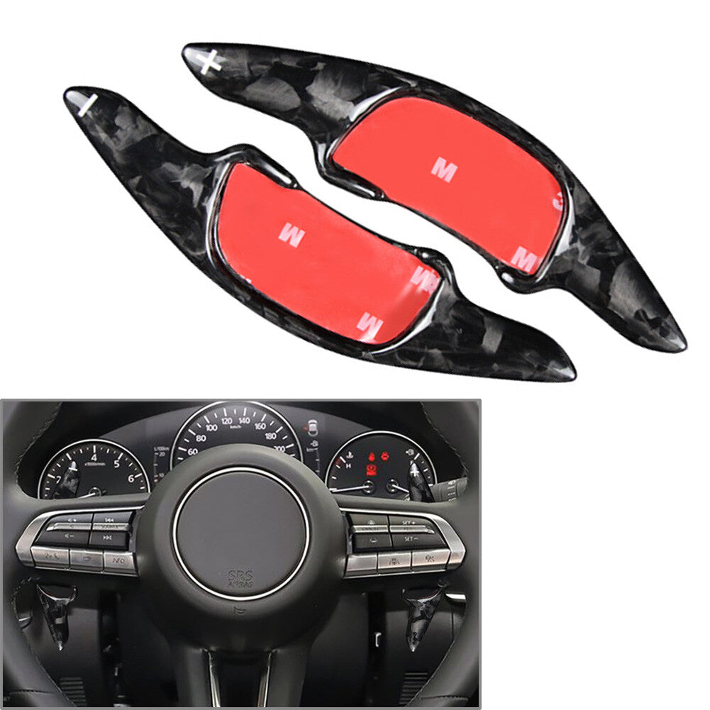 Lenkradschaltwippe f¨¹r for Mazda CX-30 20-22 F¨¹r for Mazda 3 19-23 Kohlefaser
