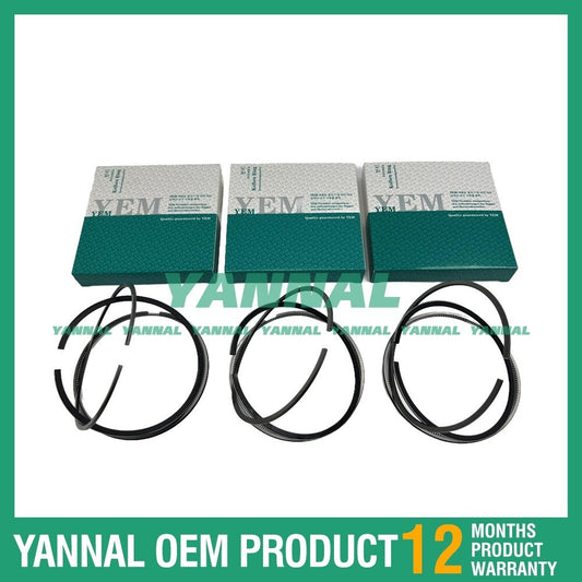 3 new 3AF1 Piston Ring Kit STD for Isuzu Diesel Engines