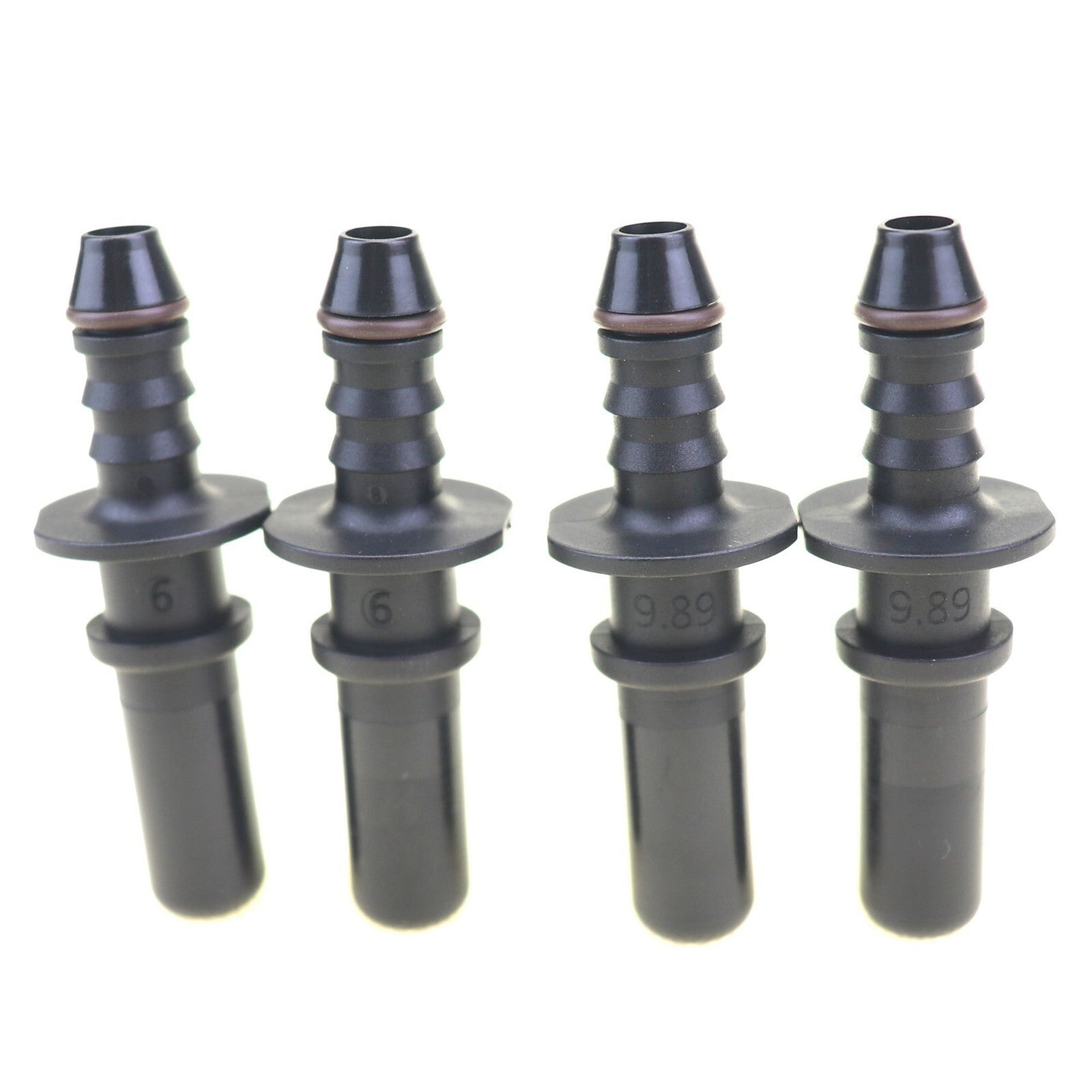 4-pack 9.89mm ID6 Automotive Fuel Line Hose Quick Release Male Connector