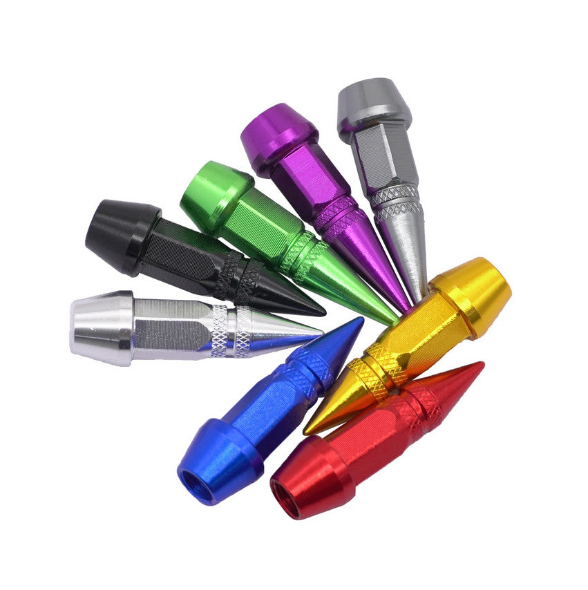 4-piece car tire valve cover rod air dust cover dustproof gray bomb for Mazda and for Kia