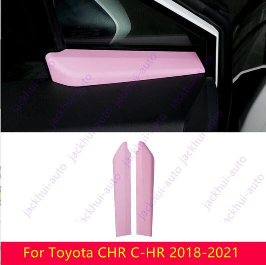 ABS Pink Style A Pillar Bottom Cover Trim Fit for Toyota CHR C-HR 2018-2021