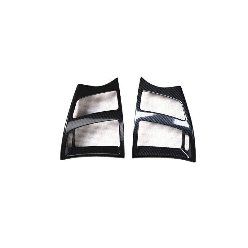 ABS Carbon Fiber Console LR Air Outlet Vent Cover Trim for Cadillac SRX 2010-15