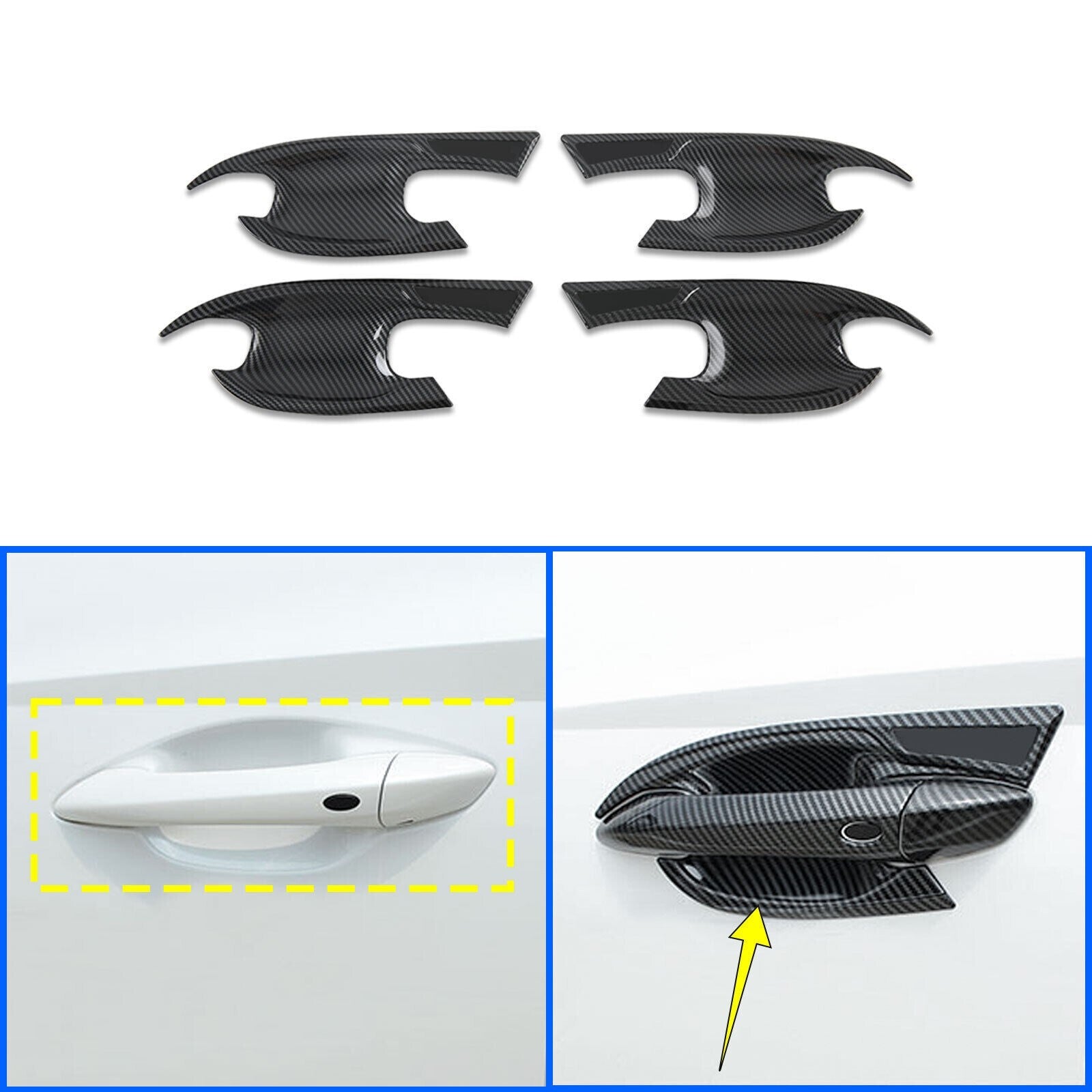 Door Side Car Handle Bowl Trims Covers for Hyundai for Tucson 2023 Car Accessories