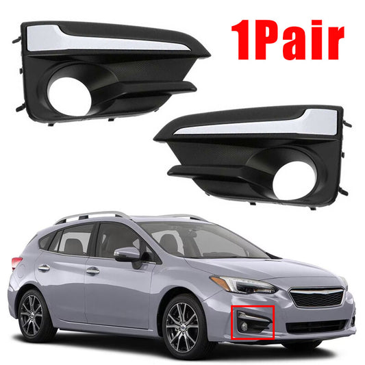 2Pcs Front Fog Light Lamp Cover Bezel Pair for Subaru Impreza 2017 2018 2019