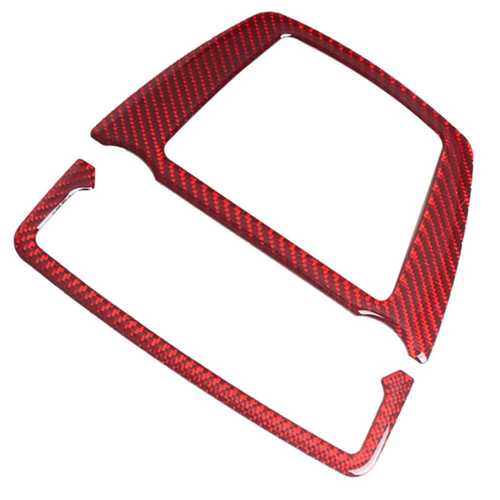 Red Carbon Fiber Reading Light Panel Cover Trim for BMW 5 Series F10 F07 2010-17