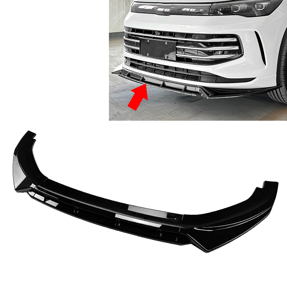 Front Bumper Lip Spoiler Splitter for VW for Tiguan MK3 Standard Edition 2024-2025