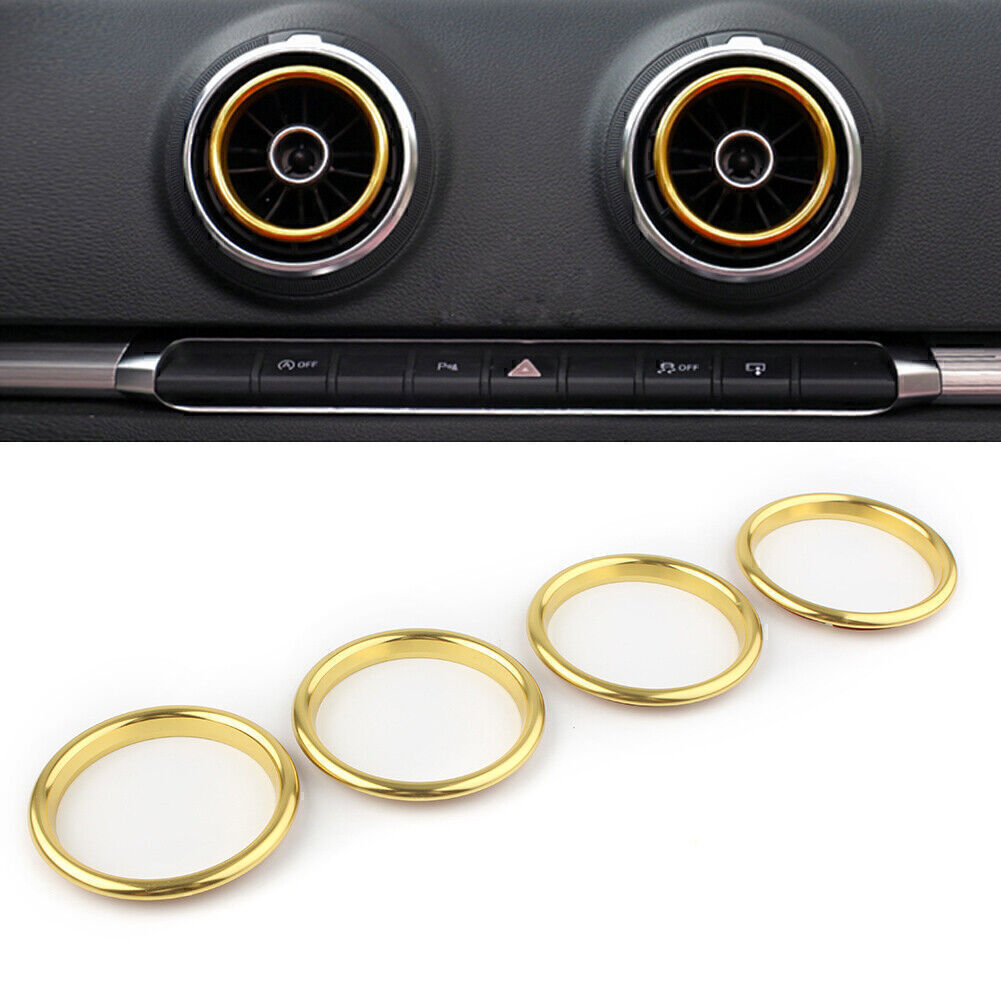 4xL¨¹ftungsringe L¨¹ftungsd¨¹sen Ringe Zierringe Dekor f¨¹r for Audi A3 8V 12-19