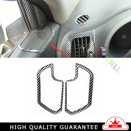 Inner Door Speaker Ring Cover Trim for Kia Sportage R GL 2011-2016 Carbon Fiber