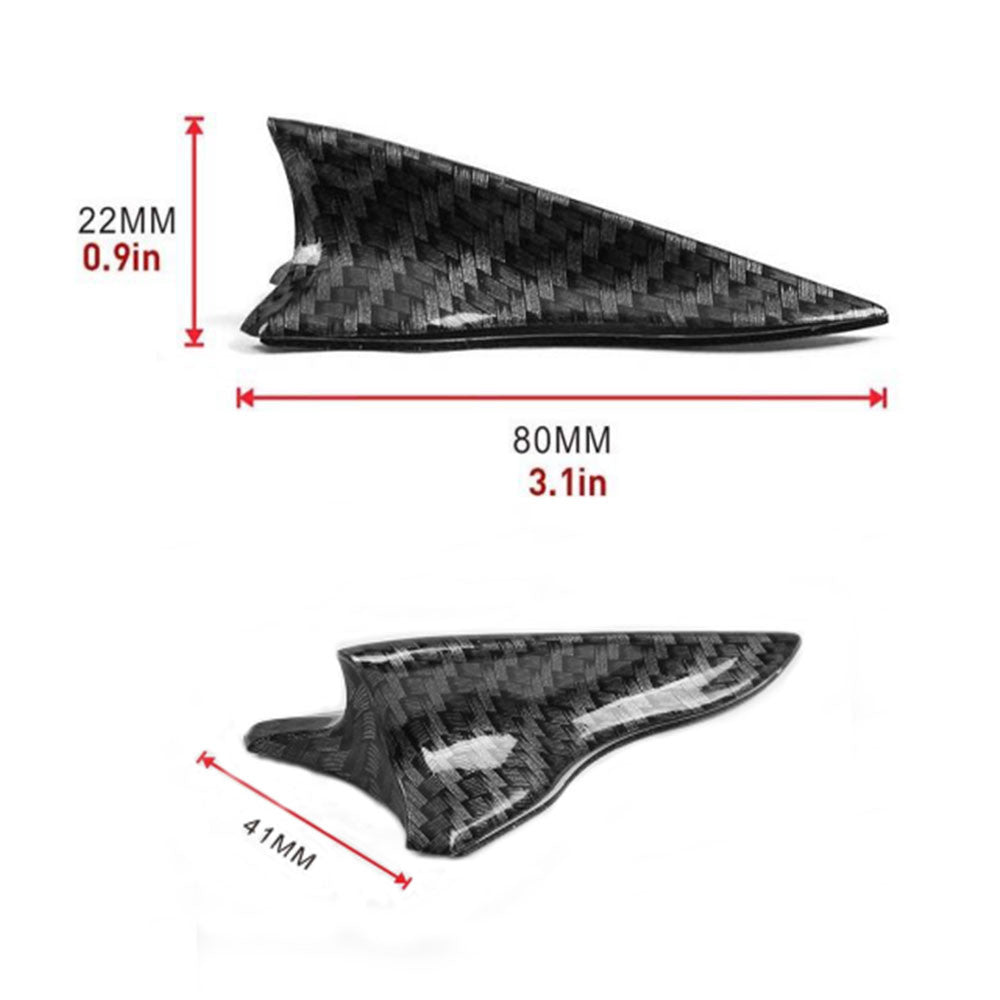 10xShark Fin Vortex Generator Diffuser Car Auto Roof Spoiler Bumper Universal