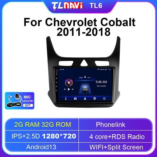 for Chevrolet Cobalt 2 2011-2018 Car Radio Carplay Multimedia Player GPS Screen