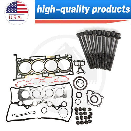 G4KJ Engine Cylinder Head Bolts +Overhaul Gasket Set for Kia for Hyundai 2.0L 2.4L