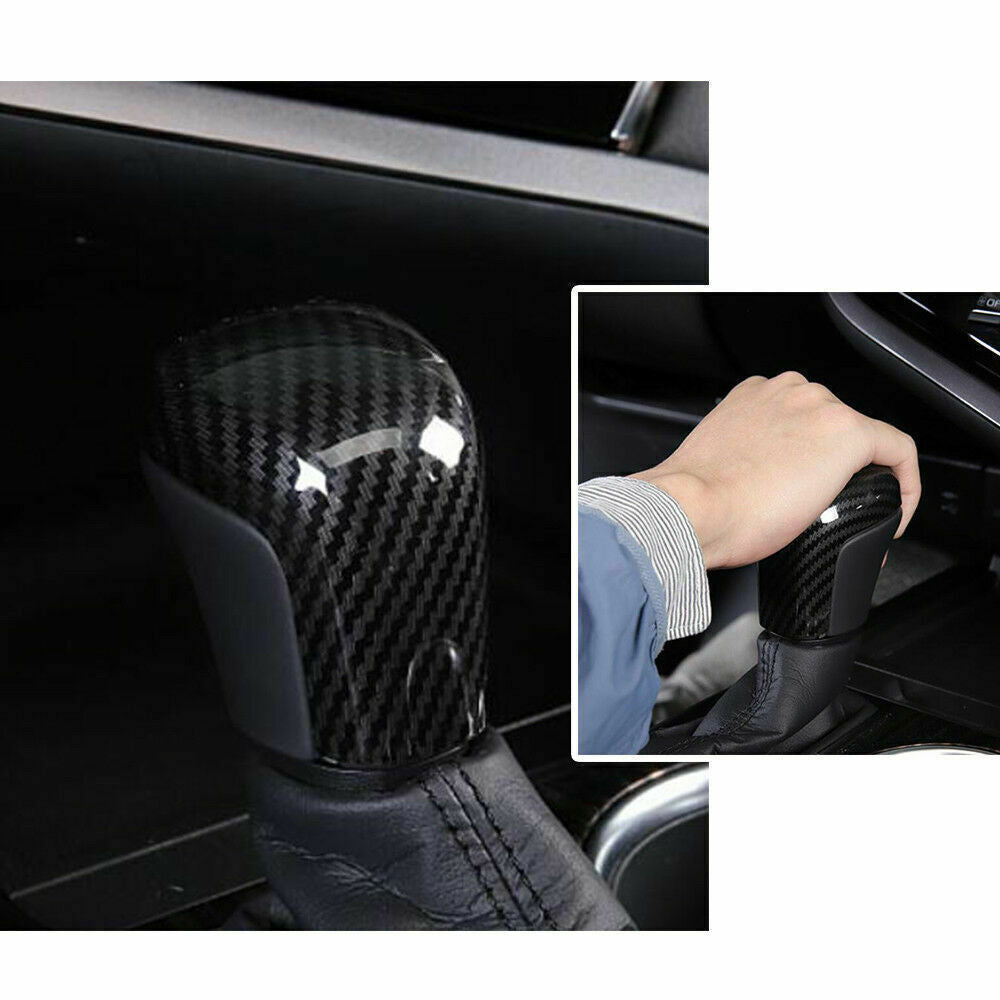 for Toyota for Corolla Cross 20-23 ABS Carbon Fiber Look Gear Shift Knob Cover Trim