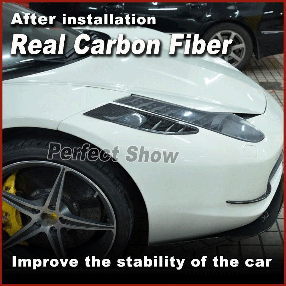 Fit for Ferrari 458 Coupe 11-13 Carbon Fiber Front Bumper Air Intake Vent Cover