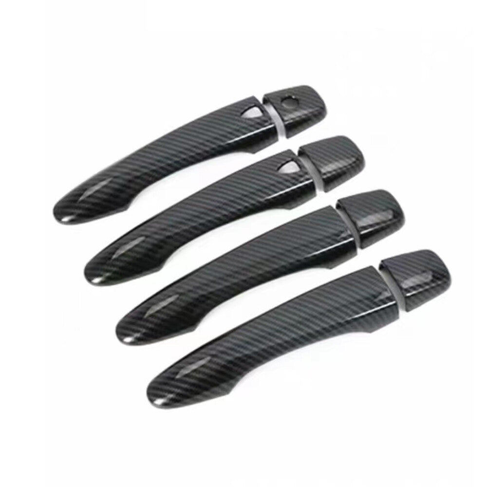 Side for Smart Door Handle Covers Trims For 2013-2018 for Nissan Altima Carbon Fiber