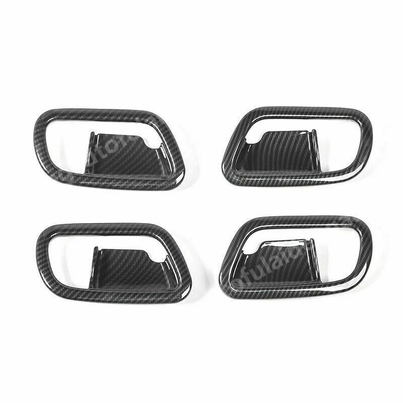 Carbon Fiber Inner Door Handle Bowl Trim for Nissan Armada Patrol Y62 2017-2019
