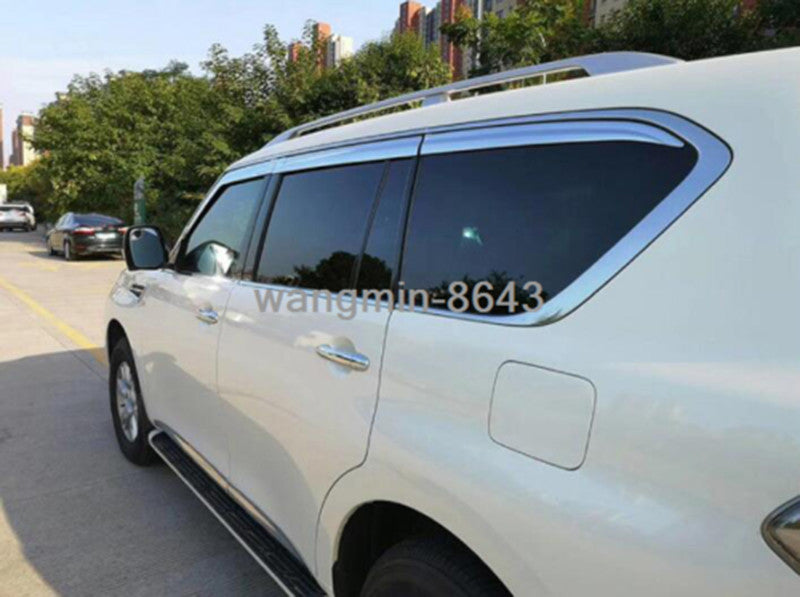 For 11-23 for Infiniti QX56 QX80/ for Nissan Armada 17-23 silver Door Visors Rain Guards