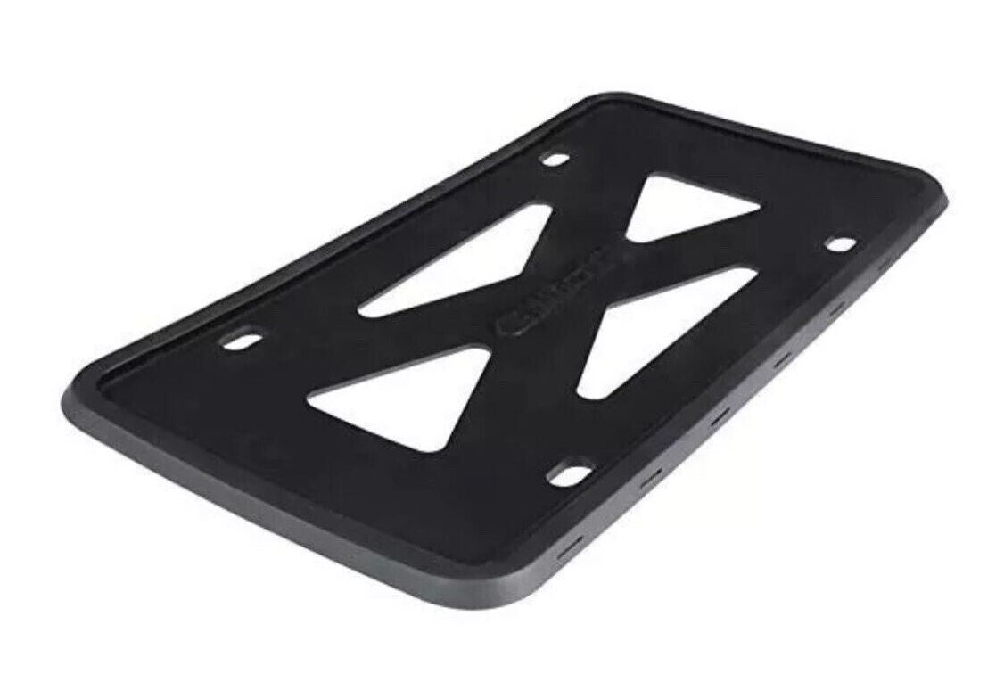 2-Piece Car License Plate Frame Cover Cap Trunk Black Silicone Suitable for GMC