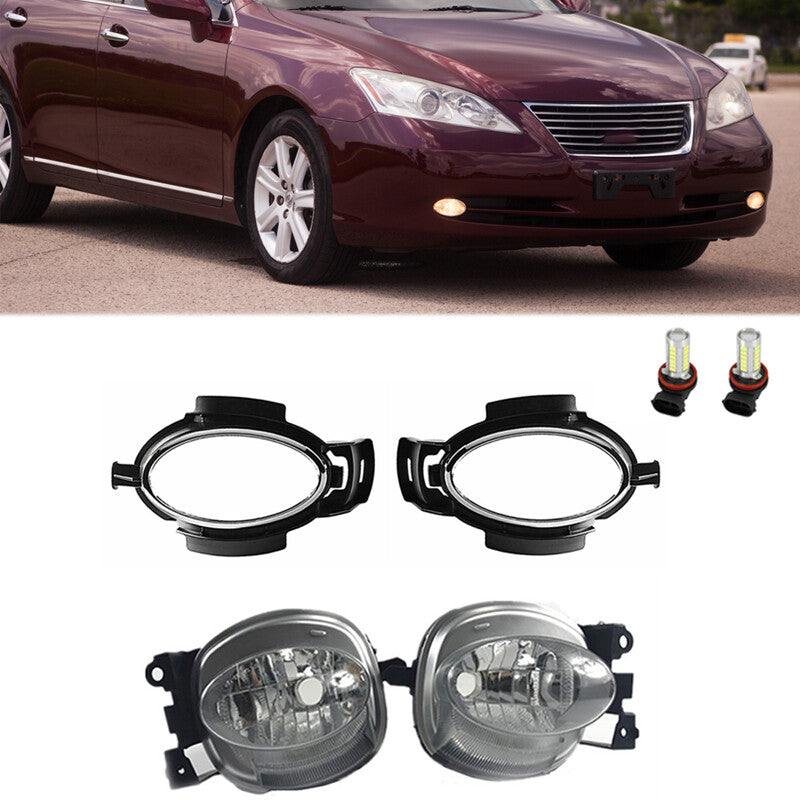 1 Set LED Fog lights Fog Light Cover Frame for Lexus ES350 ES240 GSV40 2006-2009